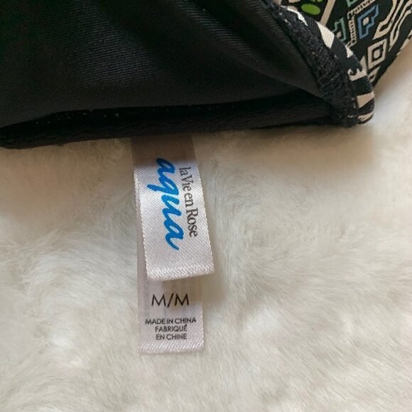 la Vie En Rose Aztec Bandeau Bikini Swim Top Sz M - Picture 6 of 8